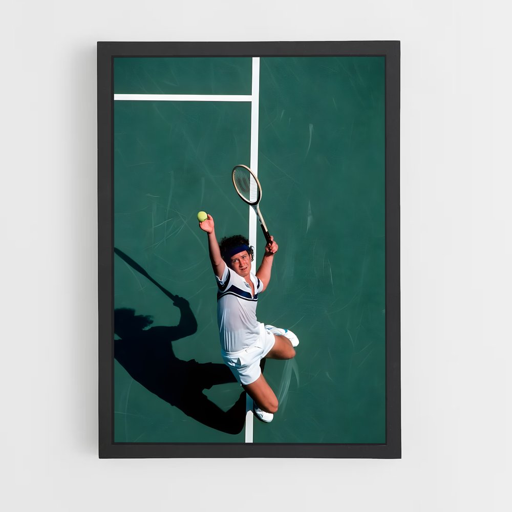 Poster John mcenroe conquête – affiche Tennis (vue 2)
